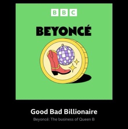 BeyBaseHQ's tweet photo. The BBC’s ‘Good Bad Billionaire’ podcast just broke down Beyoncé’s billionaire status 

Beyoncé’s scores:

9/10 — Legacy
8/10 — Power
5/10 — Wealth
2/10 — Controversy

🔗 https://t.co/o0Ge1Z7GXc https://t.co/oc7ZgeybTB