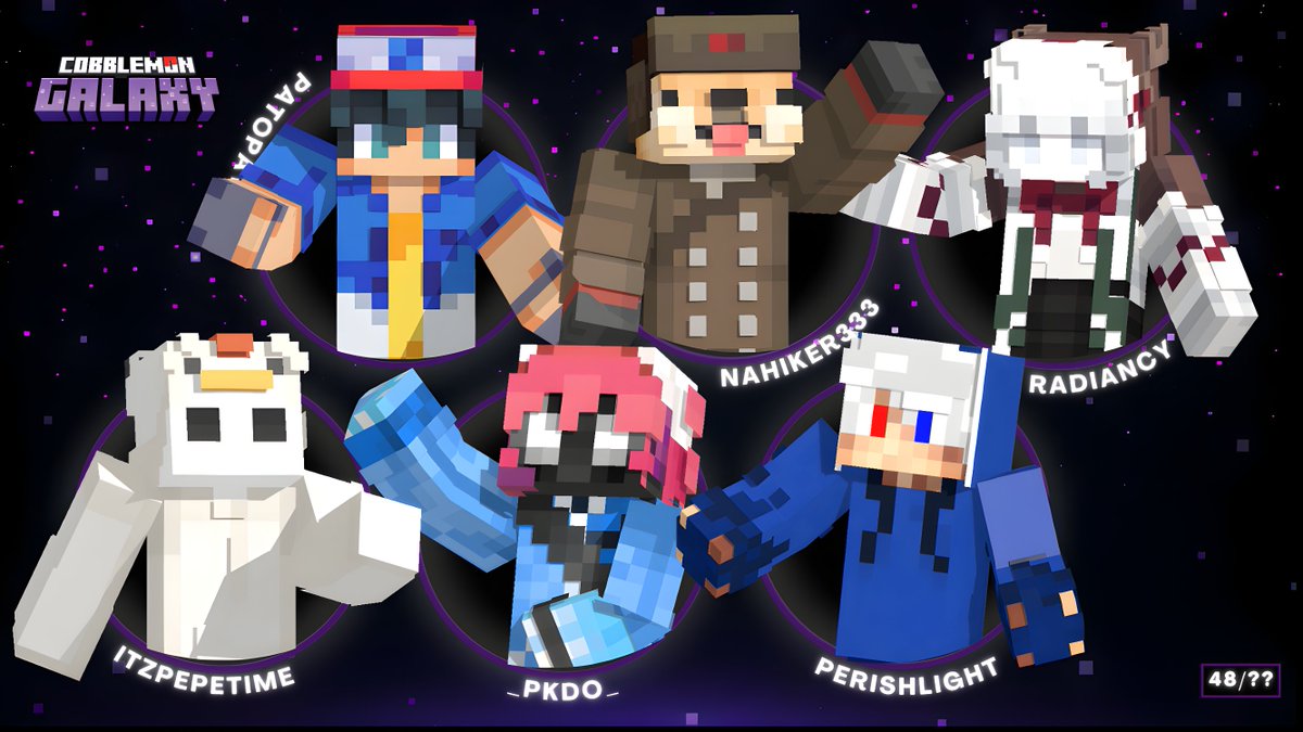 PixelmonGalaxy_'s tweet photo. 💫Octavo Equipo de COBBLEMON GALAXY 🌌 

Un grupo nuevo, con hambre de demostrar y sin miedo de competir porque ya lo hicieron en otras galaxias paralelas. A veces los que llegan sin hacer ruido son los que más sorprenden al final.

¡Bienvenidos, Los PatoPatitos! 🦆

48/?? https://t.co/4WPfRvNrzy