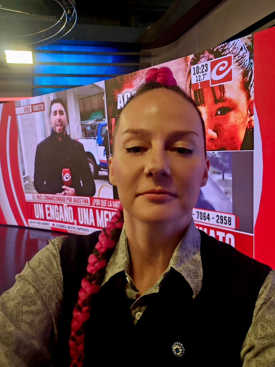 kisanders's tweet photo. Hoy estaba en la Crónica TV hablando sobre caso de Agostina Vega. Mañana voy a publicar vídeos cortos de entrevista. 

#kittysanders #cronicatv #casoagostina https://t.co/6IQN3BmScU