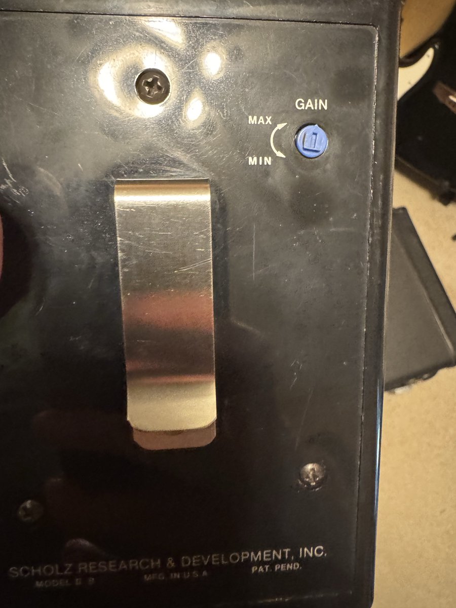 GabaMusicWorks's tweet photo. @DanielMarkham @FarmerGuyDan It sounds exactly like the album. Both clean and distorted. There’s really no knobs to control much, just switches so it nails the sound perfectly. https://t.co/XUjIBDyUNp