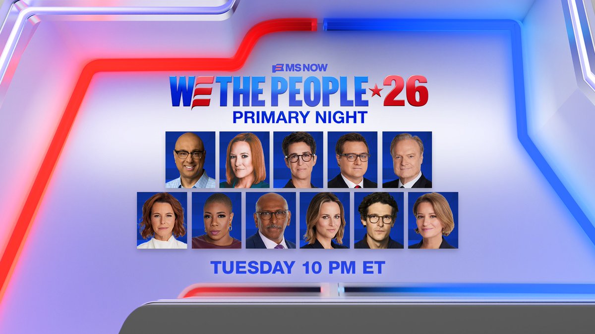 MSNOWComms's tweet photo. TOMORROW: @MSNOWNews will present special coverage of the June 2nd Primary Elections in California, Iowa, New Jersey, &amp; more.

@maddow and team will lead special coverage beginning at 10 p.m. ET, with @AliVelshi at the big board to break down real-time results of the key races. https://t.co/2WzJCj6LkE