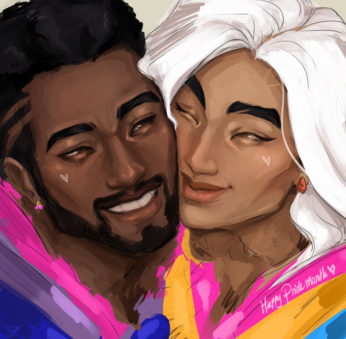 Neanderdraw's tweet photo. Quick messy doodle before bed to start off pride month 💯 will draw more if i lock in.
---
#bapweaver #lifeweaver #baptiste #overwatchfanart https://t.co/jpb6hL3QN1