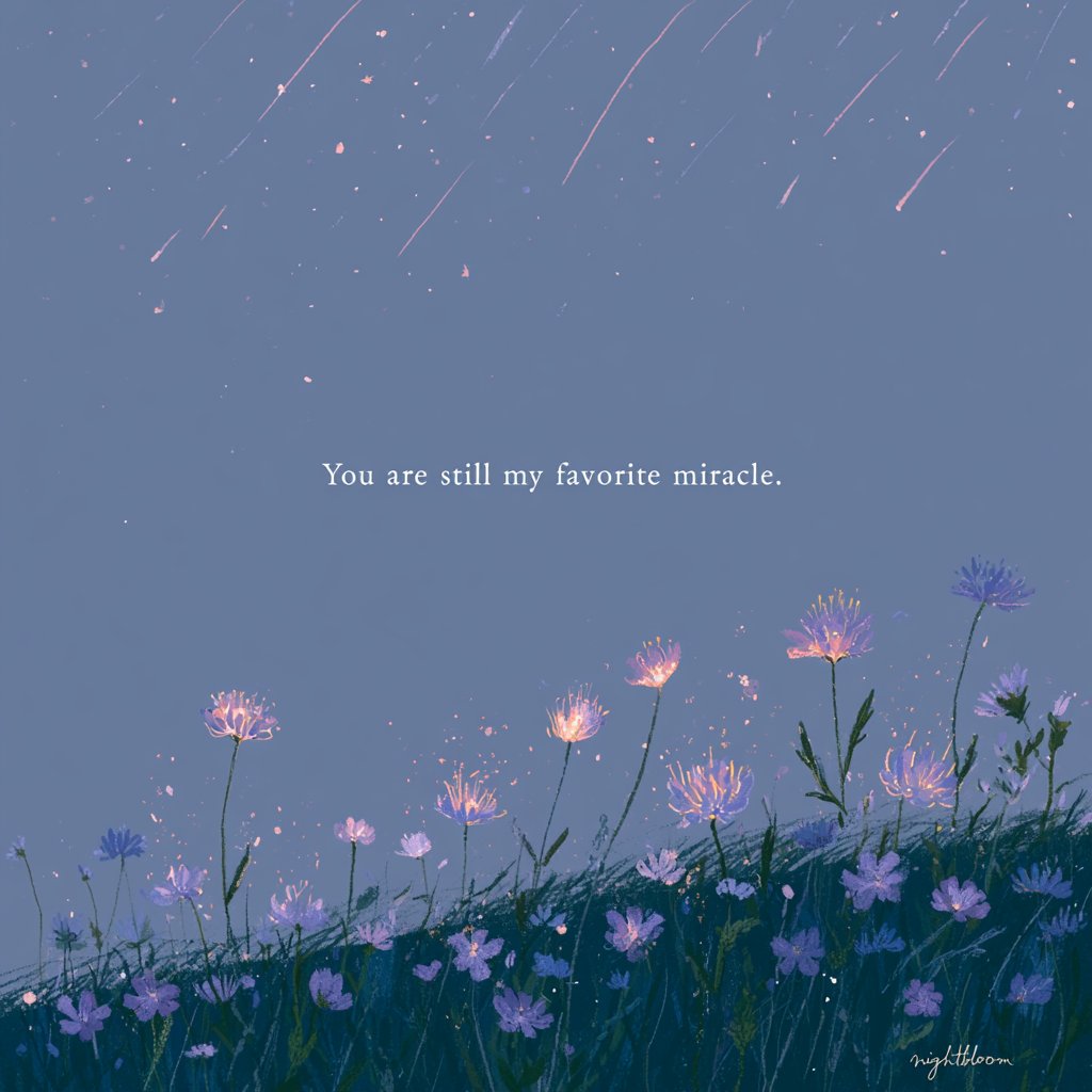 Nightbloomc's tweet photo. You are still my favorite miracle. https://t.co/8DSaJwKa0L