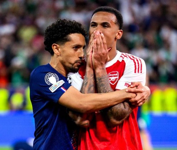 ArsenalBuzzCom's tweet photo. 🗣️| Marquinhos on Gabriel’s penalty miss: “When that moment happened, the first thing I thought of was the time I missed the penalty in the World Cup [quarterfinals shootout defeat to Croatia]. I know how difficult that moment is for a player; it's a weight that really falls on your shoulders. There's no way around it; it's our responsibility, it's our moment there.

“We fight all season long. Even though he has had a wonderful moment by winning the Premier League, I think they really wanted this title, too, and it's a huge responsibility on that penalty, when a player misses like that.

“So, I simply thought about the moment I went through myself, which was very difficult, and I just wanted to give him a hug and tell him that I've been through it, too. I know how hard it is, that he's had an incredible season, he deserves great things.” [via @ESPNFC] #afc