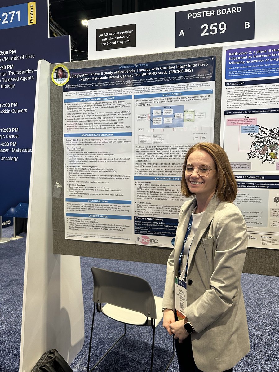 ncasasanta's tweet photo. 📣 @thetbcrc 065 SAPPHO Study 📣 
🔹Open &amp; enrolling!
💭Does sequential intensive tx in HER2+ de novo MBC increase the probability of being disease free at 4 years?
🔹 THP or TDXd➡️THP or TDXd➡️TDM1 +tucatinib ➡️HP/tucatinib ➡️
🔹If progression free ➡️stop HER2 tx (continue ET) https://t.co/njqOFTmfMA