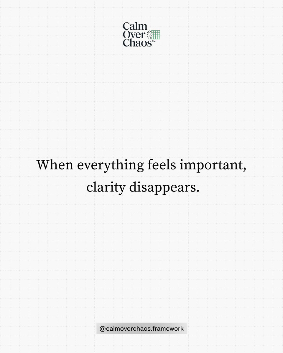 YoungYancy's tweet photo. The issue isn’t a lack of intelligence. It’s trying to process too much at once.

Structure helps reduce noise and create clarity.

Follow for structured thinking.

#CalmOverChaos https://t.co/cXlmKOPHOM