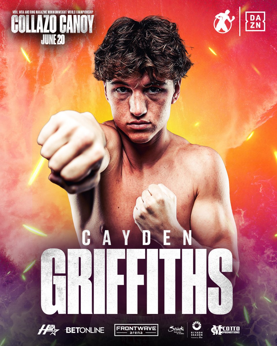 GoldenBoyBoxing's tweet photo. Full Lineup looks 𝐕𝐈𝐂𝐈𝐎𝐔𝐒 😤🔥

Grant Flores 𝟏𝟑-𝟎 (9KOs)
Cayden Griffiths 𝟖-𝟎 (7KOs)
Yair Gallardo 𝟏𝟏-𝟎 (9KOs)
Ruslan Abdullaev 𝟒-𝟎 (2KOs)
Joshua Edwards 𝟔-𝟎 (5KOs)
Daniel Garcia 𝟏𝟑-𝟎 (10KOs)

#CollazoCanoy | LIVE on DAZN | June 20
𝒕𝒊𝒄𝒌𝒆𝒕𝒔 𝒐𝒏 𝒔𝒂𝒍𝒆 𝒏𝒐𝒘 🎟: https://t.co/ZLo0eaN8hG