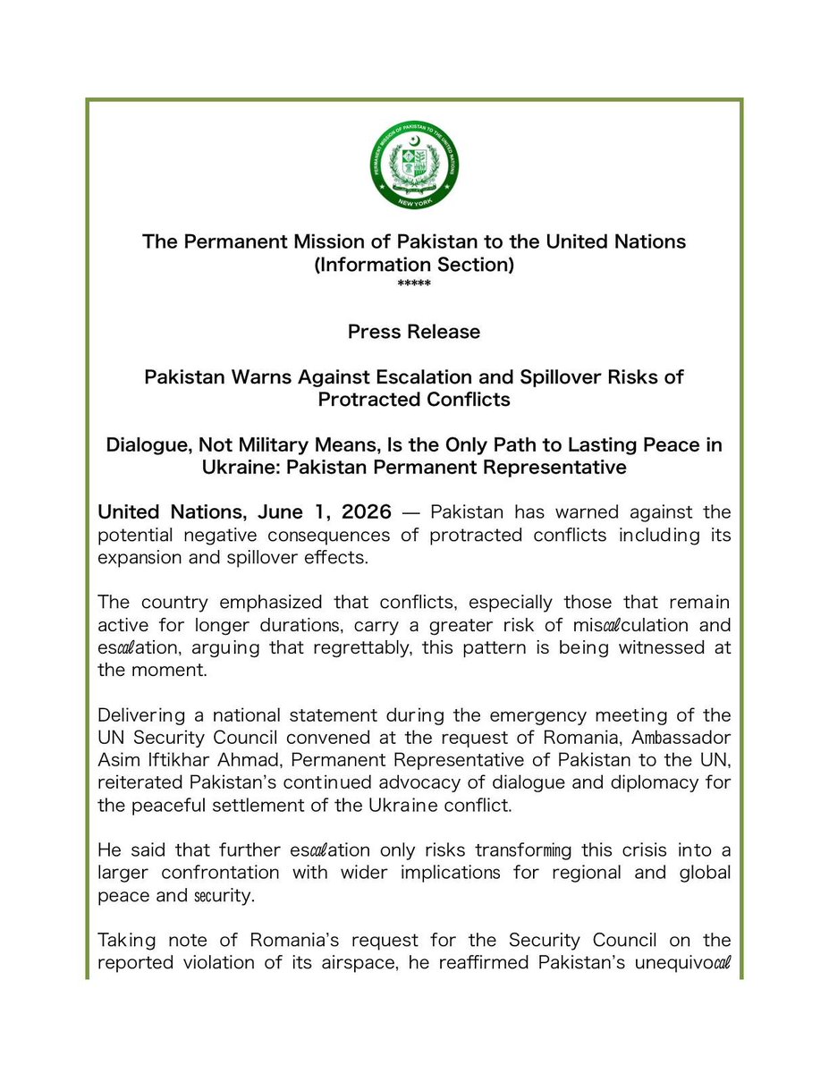 Permanent Mission of Pakistan to the UN tweet media