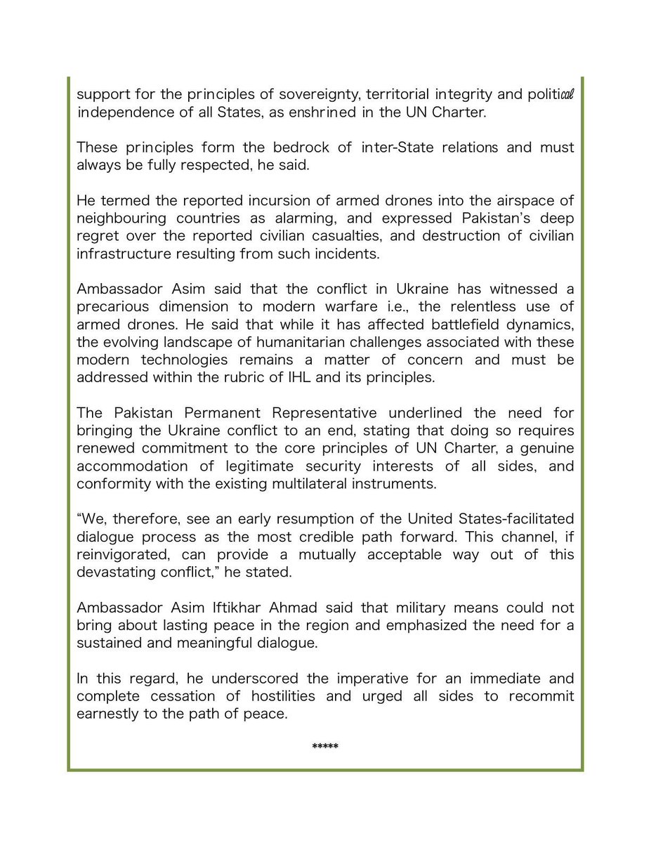 Permanent Mission of Pakistan to the UN tweet media