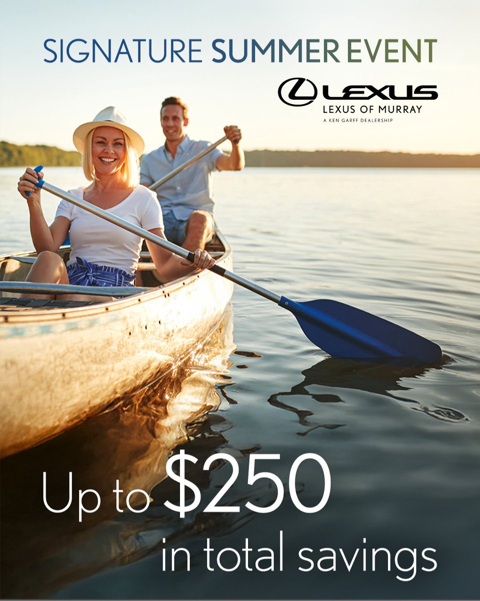 lexusofmurray's tweet photo. Join us for the Signature Summer Event at Lexus of Murray! Enjoy up to $250 in total savings on luxury service.

Schedule service: https://t.co/01rKvAZ0rs https://t.co/00XgSdq6vx