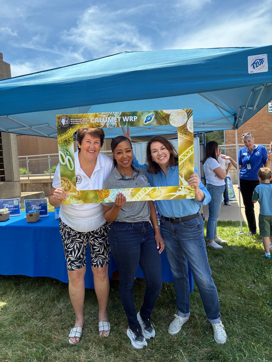 CommKSteele's tweet photo. Back to where it all started! It was great to join the team at our Calumet Water Reclamation Plant for our Open House—where I began my MWRD journey as an intern. Thanks to those who joined us to learn more about the people &amp; processes that protect public health and our waterways! https://t.co/rFKLO1npzo