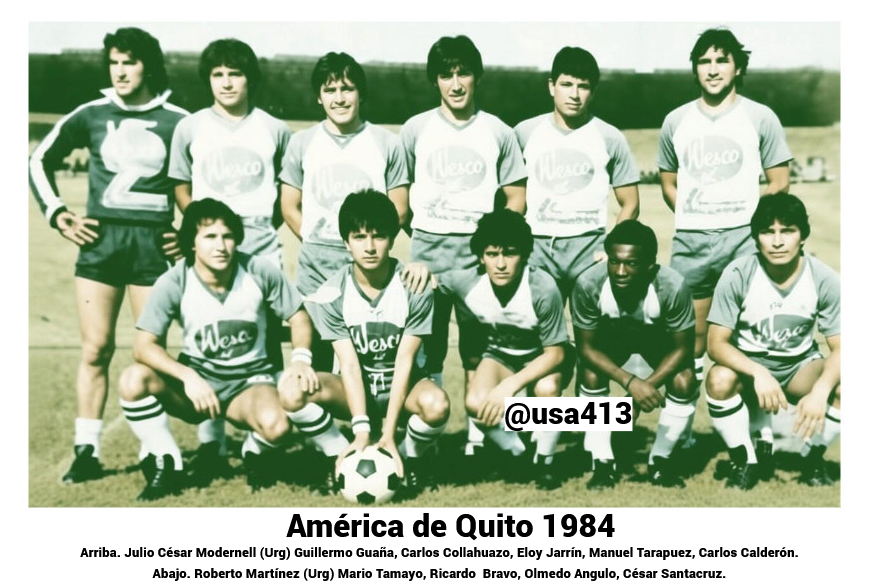 USA413's tweet photo. América de Quito 1984 https://t.co/gPpSsivdWE