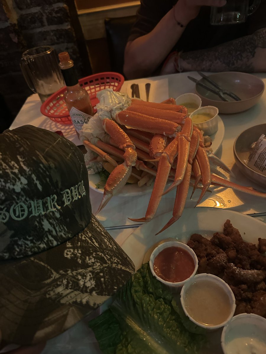 jonessoruthless's tweet photo. Had @Tronfucious hit me w/ the ultra rare camo Sour Dub cap, pictured here w/ Half Shell happy hour greatness. Might fuck around + do a run of them, what do you think? 🤭 https://t.co/rnuH07WVl0