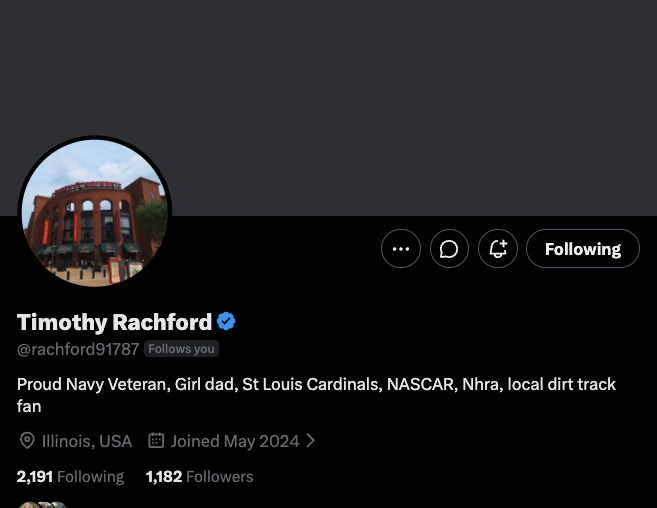 SGTWipper1Each's tweet photo. Navy Vet could use a few more friends in his circle. Let's connect!

@rachford91787 https://t.co/kXsfFPp3l2