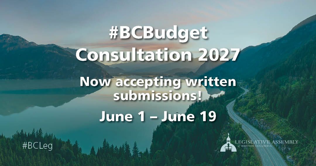 DoNoHarmBC's tweet photo. Advocacy opportunity 📣 BC's Finance committee is now accepting written feedback on what to include in #BCBudget2027. Learn how to submit your written feedback https://t.co/In7D5YXXmi - and find some sample answers you can use to make it easier! 

#BCBudget https://t.co/jyTqOIQdoe