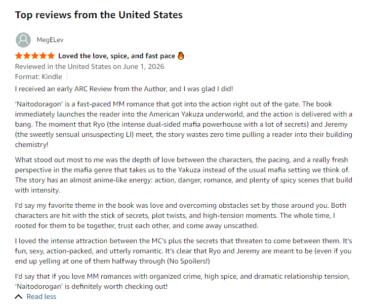 BinkyInkWriting's tweet photo. 5-Star Review for NAITODORAGON: NIGHT DRAGON - YAKUZA GAY ROMANCE!

The book is available here: https://t.co/8phL82Fkbo

SOME TROPES
Protective/Possessive lover
Spice
Double Life
Bad Boy / Good Boy
Dragon Roleplay
#gayromance #books #yakuzabooks #gaymafia #gayfiction #blromance https://t.co/x0SsGZJrht