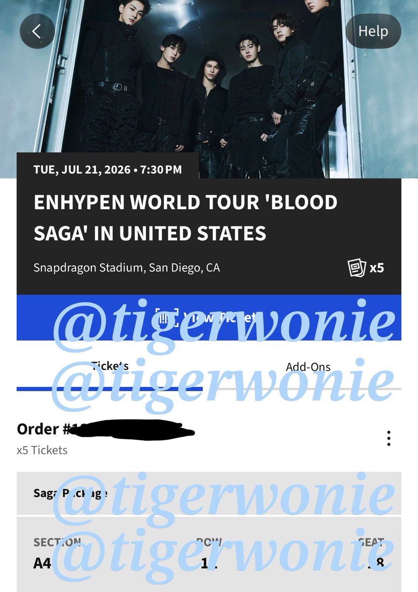 tigerwonie's tweet photo. ‼️ENGENE‼️
who’s trying to get vip2 at bloodsaga?
i have one ticket left for san diego!
very motivated to sell! $549 obo!
i take paypal g&amp;s or f&amp;f, zelle, or venmo♡

i have proof of previous sales/transfers and i will be at the show if you need help getting vip benefits

rt pls! https://t.co/wH4tZHXIBE