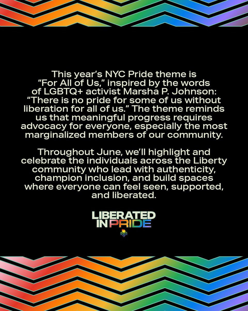 nyliberty's tweet photo. LIBERATED IN PRIDE 🌈🙌 https://t.co/dkFbPBqLRy