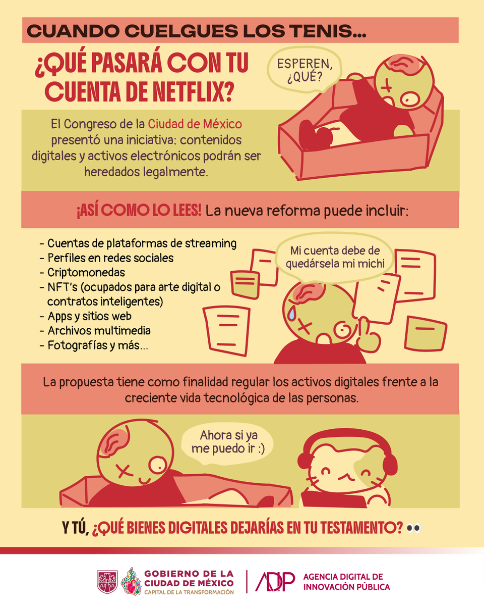 LaAgenciaCDMX's tweet photo. 📲💭 Pasamos años construyendo nuestra vida digital: fotos, cuentas, perfiles, suscripciones y hasta archivos importantes.

Pero, ¿alguna vez te has preguntado qué ocurriría con todo eso si ya no estuvieras? 👀

🔗 Lee más sobre el tema en: https://t.co/hDIciuJnPg https://t.co/tPagiwUEtd