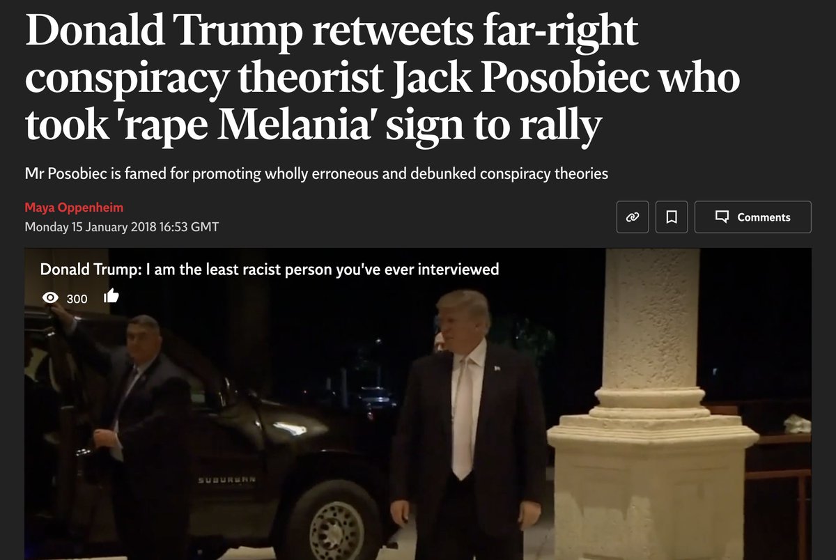LFoolride's tweet photo. Look into Jack Posobiec and the "Rape Melania" sign.
https://t.co/hutkadFCuh https://t.co/T9ZlbANyCp