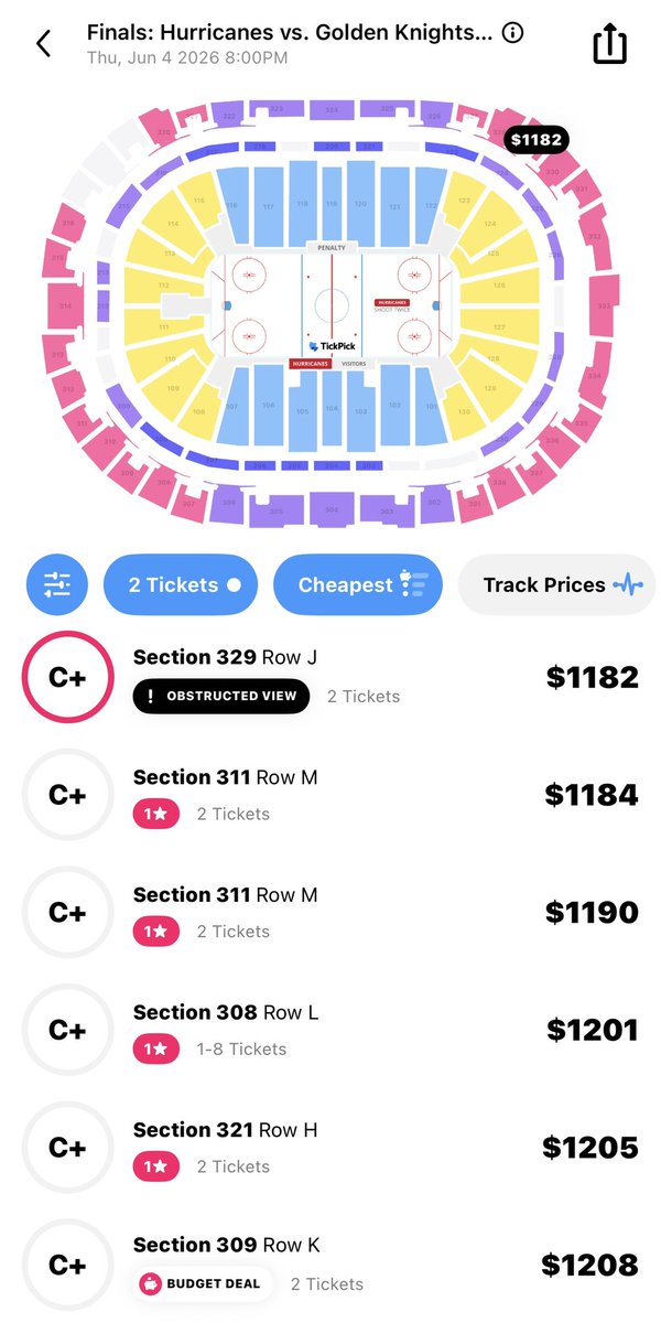 ArashMarkazi's tweet photo. It is now more expensive to get into Games 1 and 2 of the Stanley Cup Final than Games 1 and 2 of the NBA Final. 

via @TickPick https://t.co/YBBLq61Fb4