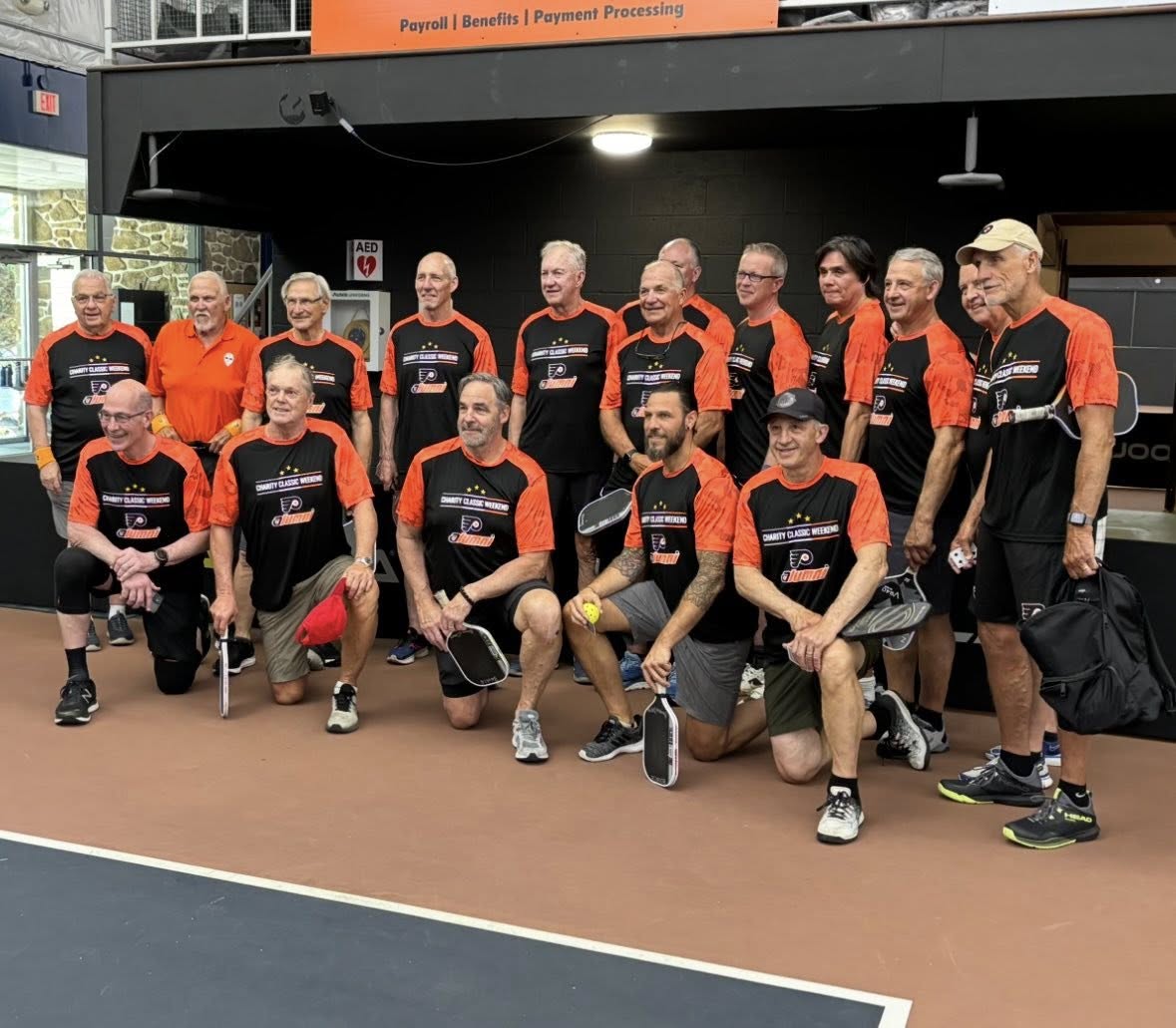 FlyersAlumni's tweet photo. @billmeltzer 14 Alumni scheduled to participate in  the June 13 Pickleball:

Al Secord
Bob Hoffmeyer
Brad Marsh
Drew Callanderr
Gilbert Dionne
Jeff Chychrun
John Paddock
Kevin McCarthy
Lindsay Carson
Mark Howe
Neil Little
Phil Myre
Riley Cote
Jim Watson 

https://t.co/6UFCXEfdkV https://t.co/MdDNOmbSL2