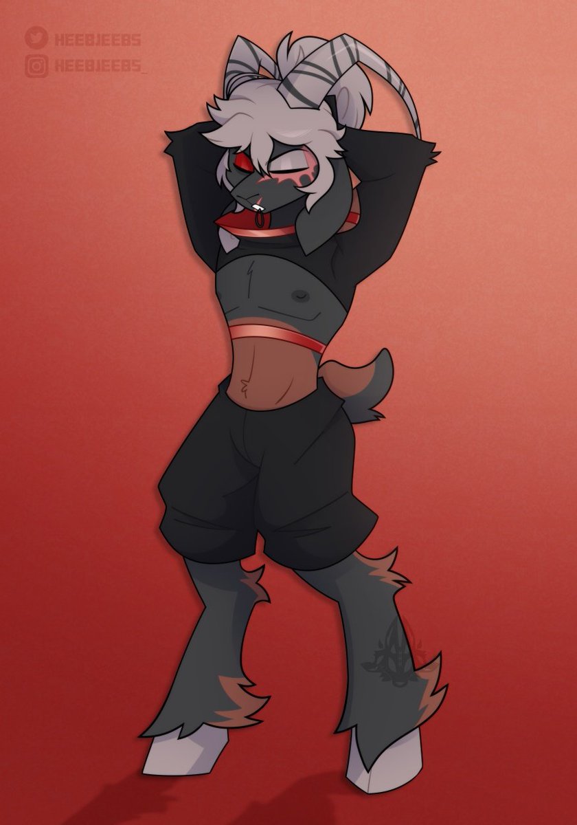 SweetPunishment's tweet photo. OPEN RP!

Malik would slowly step out into view, after asking {Reader} to come over, and in the middle of tying his hair back. 

"Soooo, how do I look? I was always wondering what I would look like as a goat, and I do say that I am not disappointed." https://t.co/bXwnI6d1ff