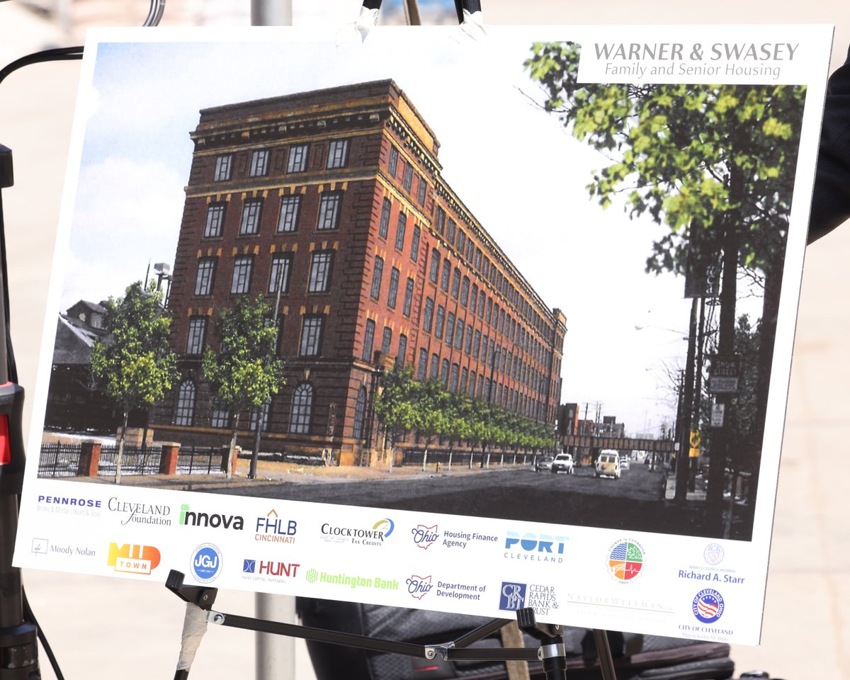 clepublicpower's tweet photo. A landmark is coming back to life.

The historic Warner &amp; Swasey building is being transformed into a vibrant mixed-use community that will bring housing and commercial space to MidTown.

We're proud to help power the future of Warner &amp; Swasey - and the future of Cleveland. ⚡ https://t.co/RM5pqBznSg