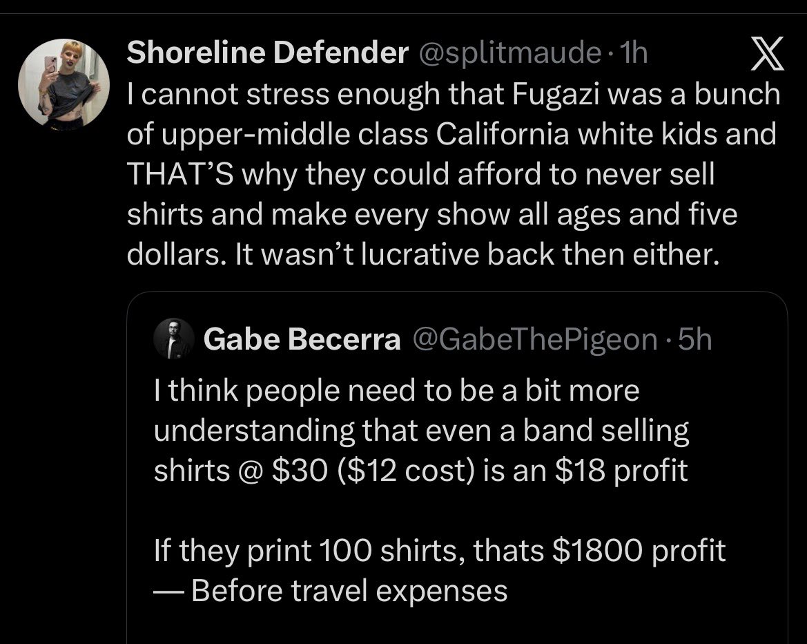 diegbro's tweet photo. without critiquing anything else- fugazi, California? https://t.co/th3L74Oz9v