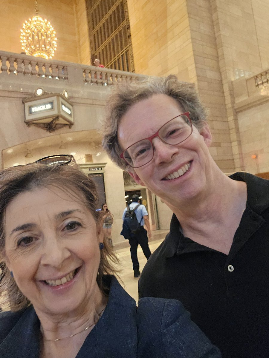 lovearmd's tweet photo. Last month we New  attended the awesome American Art Fair 🎨  held at the Bohemian National Hall in NYC. We found several Burchfields &amp; we got to hear Cleveland Art Historian, Henry Adams. After, we walked back through Grand Central Station before catching the Express home. https://t.co/RSbIVUmUeM