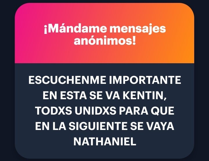 cclysandrista's tweet photo. ¡Hoy Kentin, lysandristas!
Mañana caerá Nath. 🫵
—🪽 https://t.co/JS3OvxqOCh