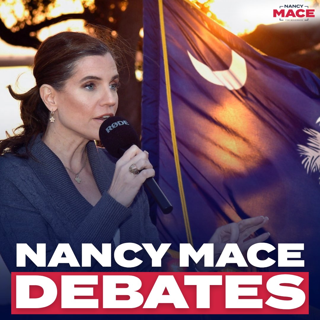 Nancy Mace Rally TONIGHT at 7 PM. I'm taking the debate stage. South Carolina voters ...