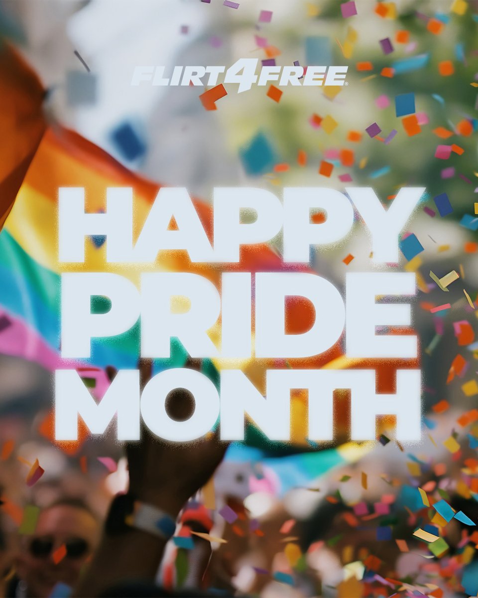 Flirt4Free's tweet photo. Happy Pride Month! https://t.co/69n1XuIkOm