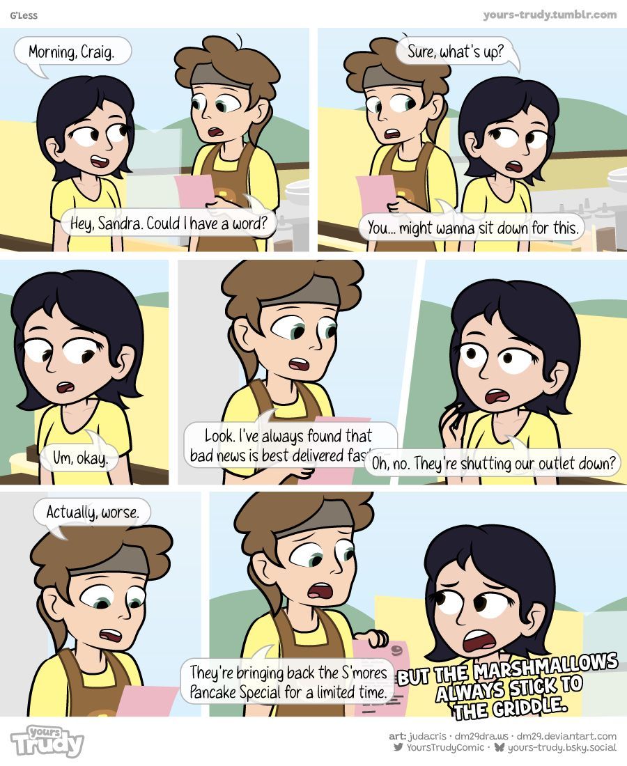 YoursTrudyComic's tweet photo. G'less 🍳 https://t.co/Tx6QBbOiiV