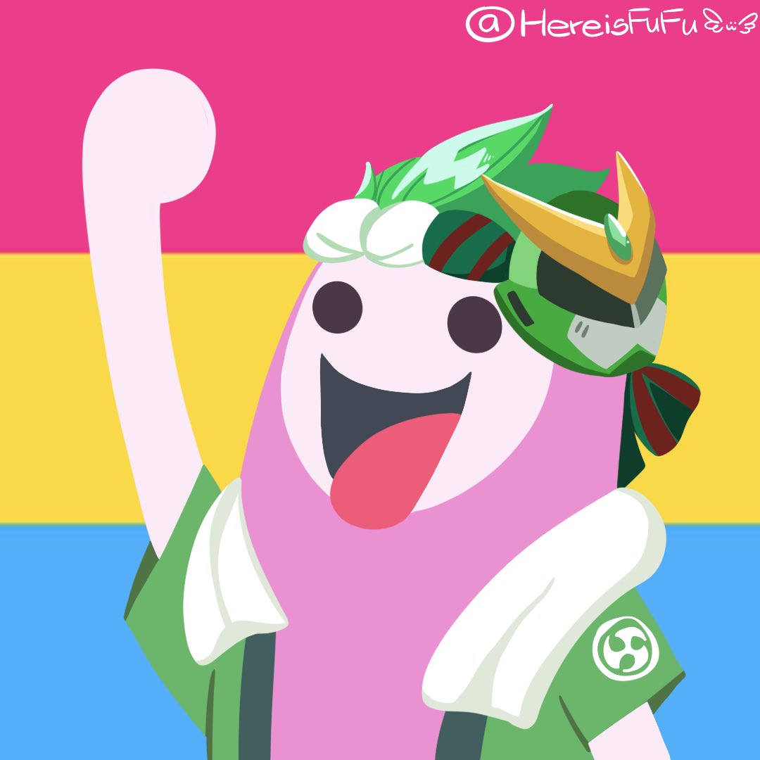 thereisfufu's tweet photo. happy June!!!💛💚tranquilmari and yachemon genji love u all 💕#genji #zenyatta https://t.co/s9mIwoV2zO