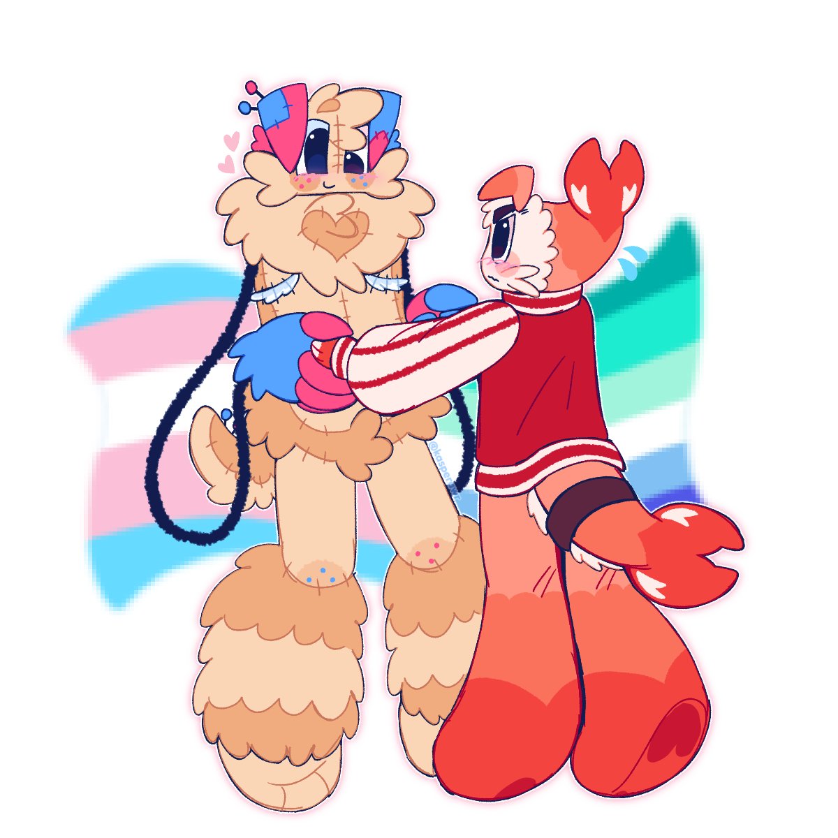 kasperawr's tweet photo. #angryhugs happy pride 🩵 https://t.co/0ybx00r7EE
