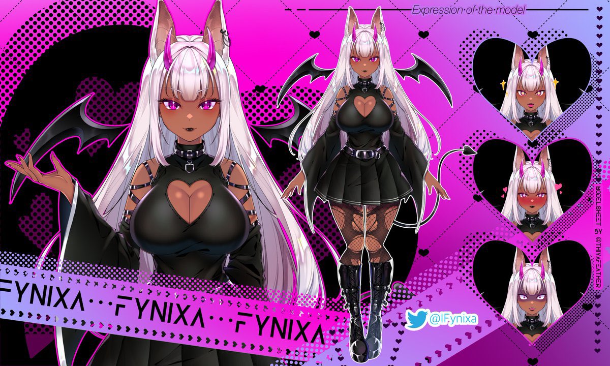 IFynixa's tweet photo. @MoshieDraws @MoshieStudio Let’s see do you think you’ll be able to try something out close to my model? 
Your rigging &amp; art skills are so beautiful 🥹 https://t.co/GQCi4wxWzx