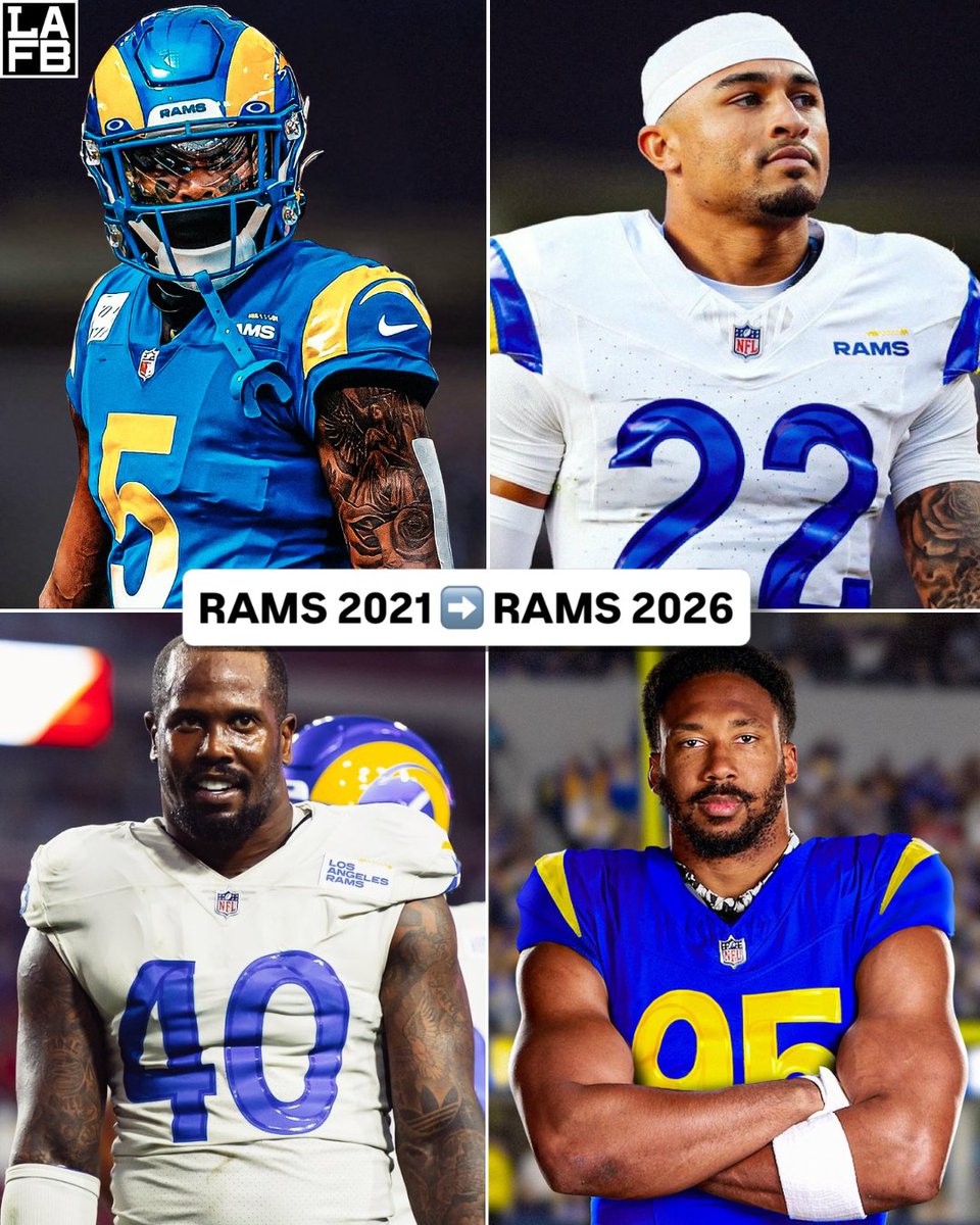 LAFBNetwork's tweet photo. Rams fans have seen this movie before 👀

The last time the Rams went ALL-IN:
🔷 Traded for Jalen Ramsey
🔷 Traded for Von Miller
🔷 Super Bowl in LA
🔷 Rams win Super Bowl

2026:
🔷 Traded for Trent McDuffie
🔷 Traded for Myles Garrett
🔷 Super Bowl in LA
🔷 Rams win Super Bowl? https://t.co/DK9BHx06y8