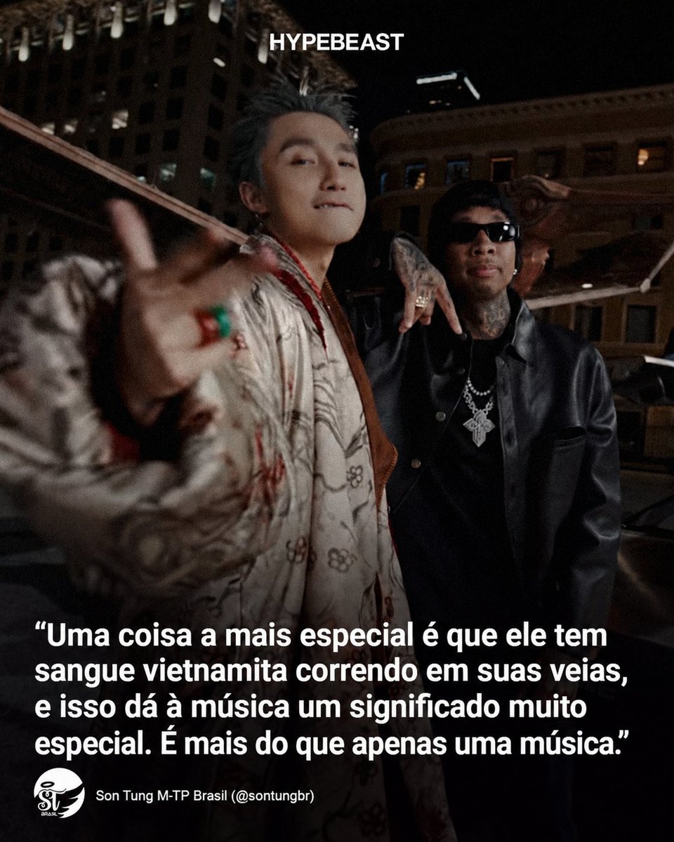SonTungBR's tweet photo. O artista revelou que não sabe exatamente onde estará daqui a um ano, mas afirmou que, quando decide fazer algo, se dedica de corpo e alma até alcançar seu objetivo. Ele também falou sobre a colaboração com Tyga em Come My Way, https://t.co/Csy4zdTFJI