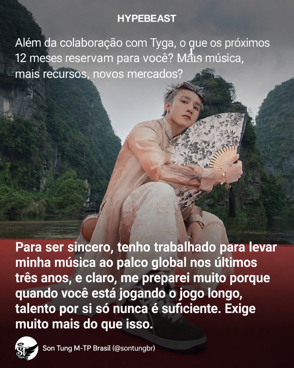 SonTungBR's tweet photo. a importância de suas raízes vietnamitas em sua arte e deixou pistas sobre os próximos projetos que está preparando para os fãs. 💙

🗣️ “Não quero que esse sonho permaneça apenas uma pergunta na minha mente, quero encontrar a resposta.” https://t.co/dgWqd7aBff