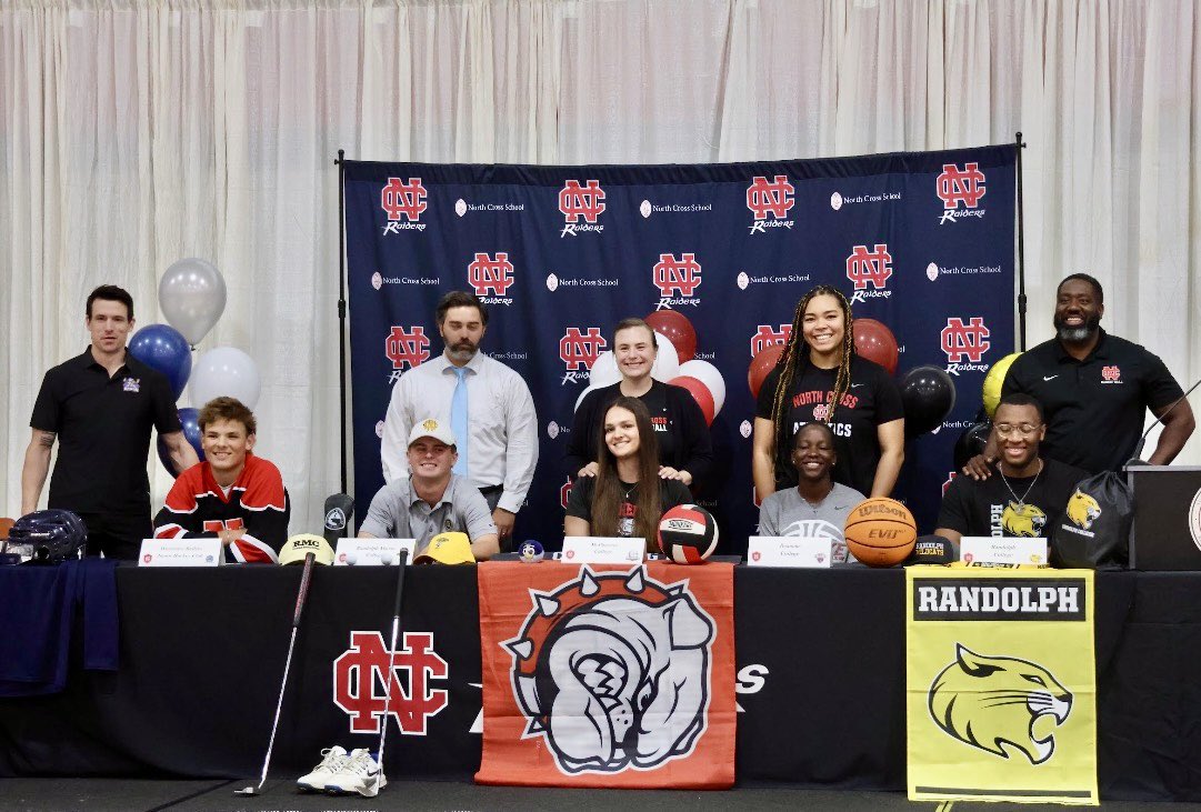 NCSRaiders's tweet photo. Congratulations to Kaleb Robinson ‘26 who’ll be heading to Randolph College for basketball next year and to all of our beloved Raiders we recently celebrated at our final Athletic Signing Day Celebration!! So proud of and very happy for each of you! 🤩❤️🖤🏀#NCSAthletics https://t.co/j7ousZSChI