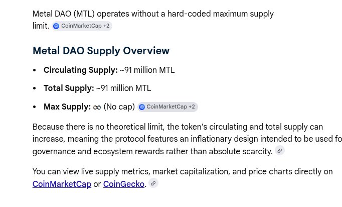 XPRvision's tweet photo. @bigg_daddy_dart @XPRNetwork @MetalBlockchain MTL doesn’t have a max supply anymore. That was changed when it became an L2. The supply is infinite. That being said, I still like MTL, but I prefer the other assets like XPR, METAL and LOAN because they offer so many ways to earn. https://t.co/x6TBqLe4eN