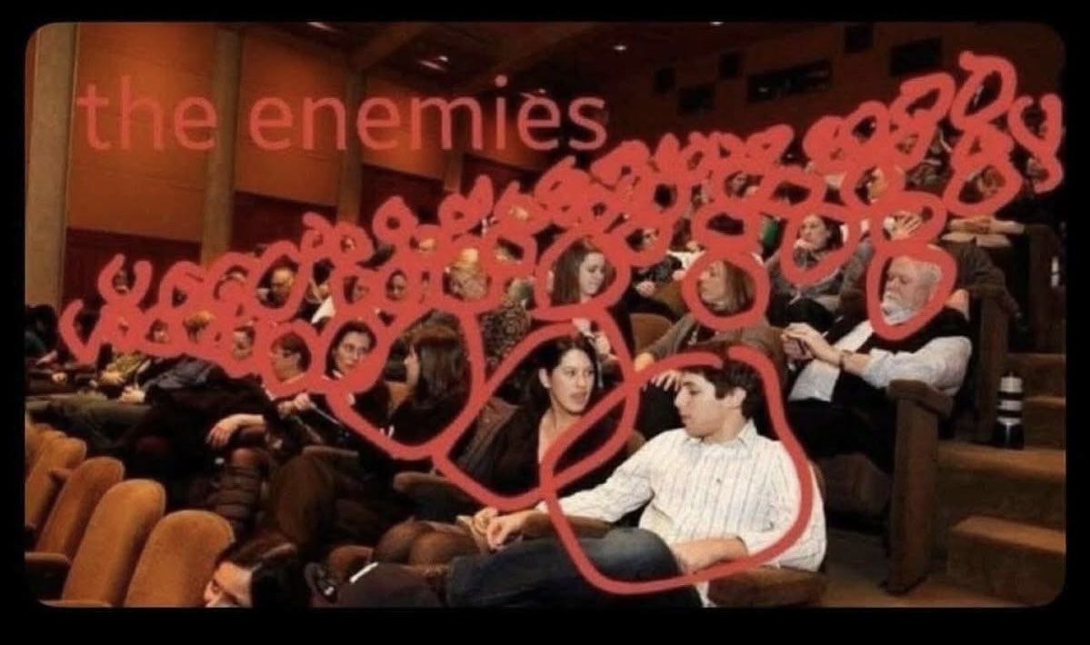 theoddfiIes's tweet photo. how everyone with tickets to the teenage sex and death at camp miasma premiere look to me https://t.co/YhOLrKAU6o