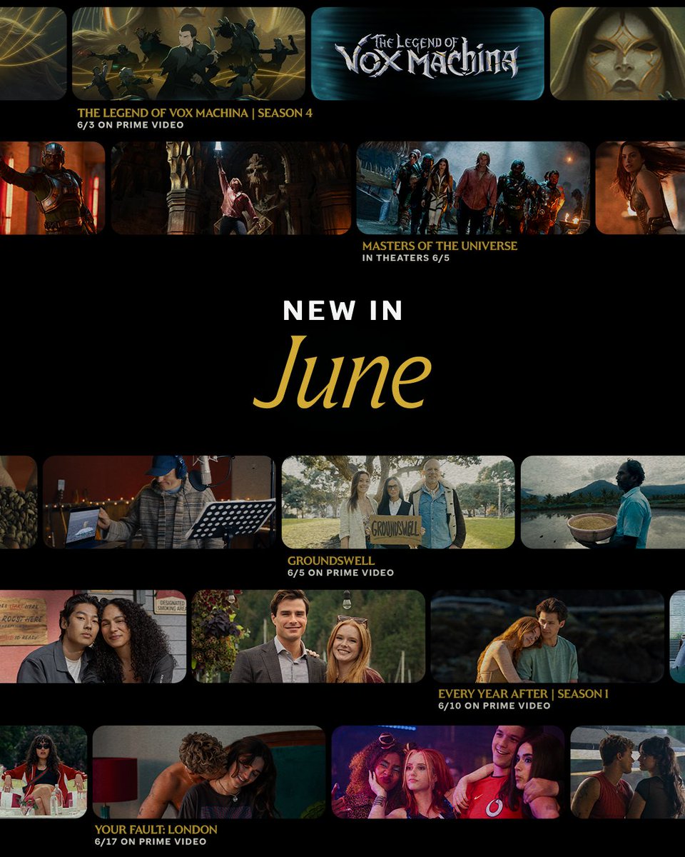 AmazonMGMStudio's tweet photo. Everything coming to your watchlist this June. https://t.co/mu5N15x2uV