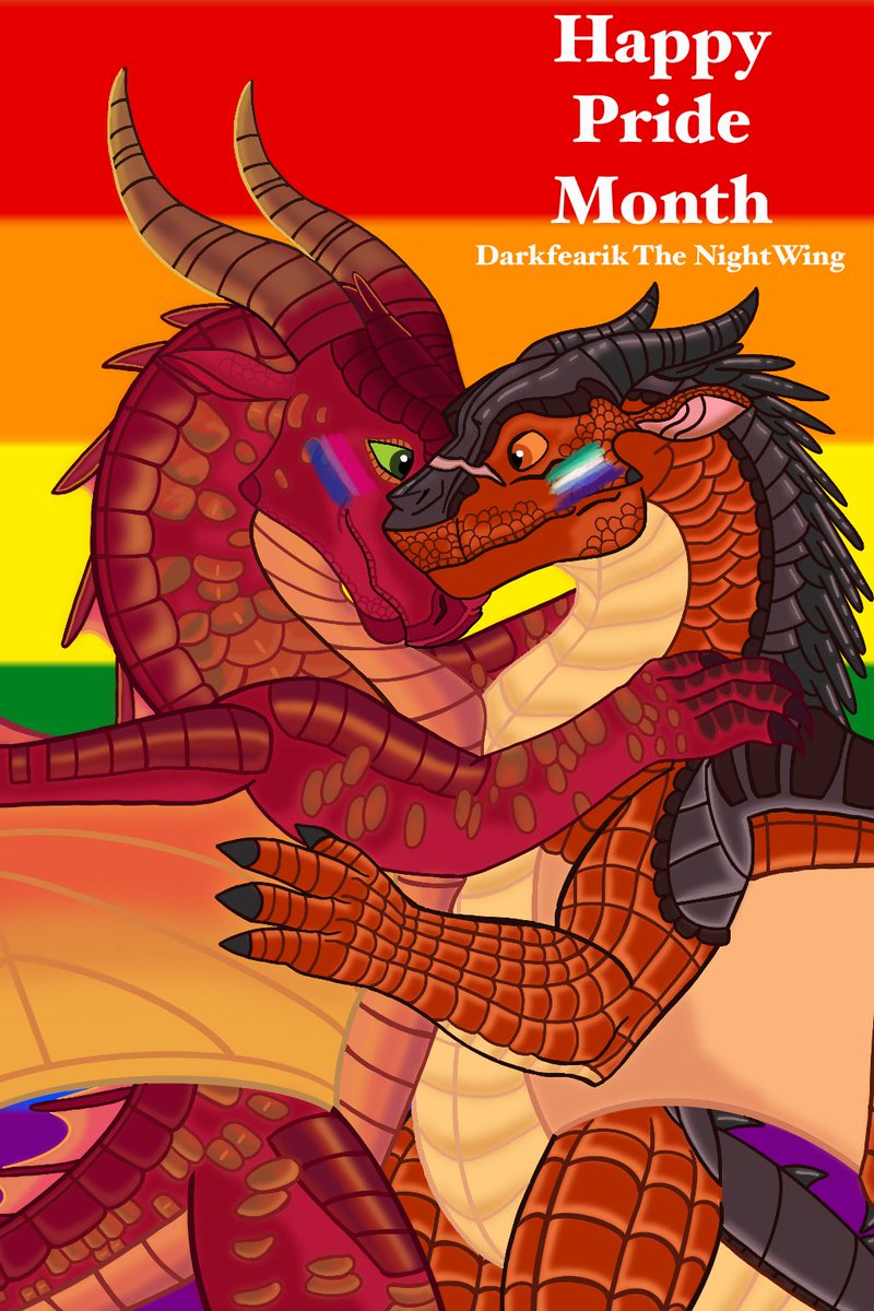 Darkfearik_NW's tweet photo. Happy Pride Month to everyone!
#WingsofFire #HappyPrideMonth #LGBT #wof #gay #bisexual https://t.co/pCXcgNBbrA