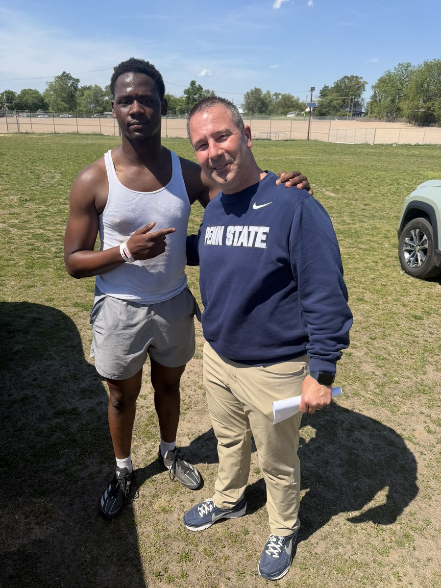 AmaraDolleh33's tweet photo. I’ll be at @PennStateFball Camp 6/10/26 @TysonVeidt @CoachSHuggins @WhiteOutFB https://t.co/ntvJnuYKHg