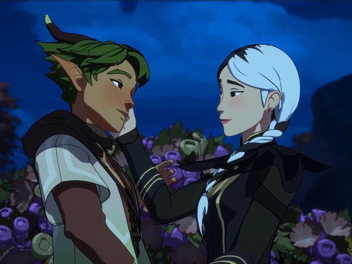 RaysSpellbook's tweet photo. Happy pride month everyone! 
A reminder to everyone LGBTQIA+, that you are loved, you are seen, and you deserve good representation in media! 

And thank you TDP for giving us so many queer couples and characters who are! https://t.co/EBagEhPKDI