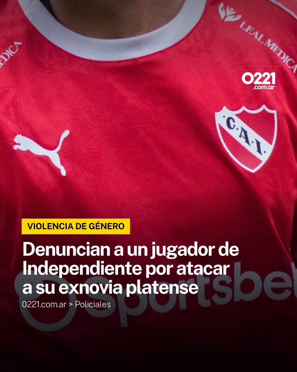 0221comar's tweet photo. VIOLENCIA DE GÉNERO 🚨 Una joven de 21 años oriunda de La Plata denunció haber sido brutalmente agredida por su expareja, Nicolás Garrido Aparicio, futbolista de 20 años que integra la Reserva de Independiente. La Justicia intervino y dictó medidas de protección urgentes.

⚖️ Según consta en la denuncia presentada ante la Oficina de Violencia Doméstica (OVD), los profesionales que analizaron el caso lo calificaron como una situación de violencia de género de "riesgo alto". La víctima relató: "Durante aproximadamente dos horas y media me golpeó de forma constante" y aseguró: "Me fui con el cuerpo lleno de golpes, la nariz fracturada, dolor en todo el cuerpo y completamente en shock".

📍 La Justicia ordenó una prohibición de acercamiento de 200 metros, la suspensión de todo tipo de contacto y la continuidad del botón antipánico otorgado a la denunciante, mientras avanza la investigación.