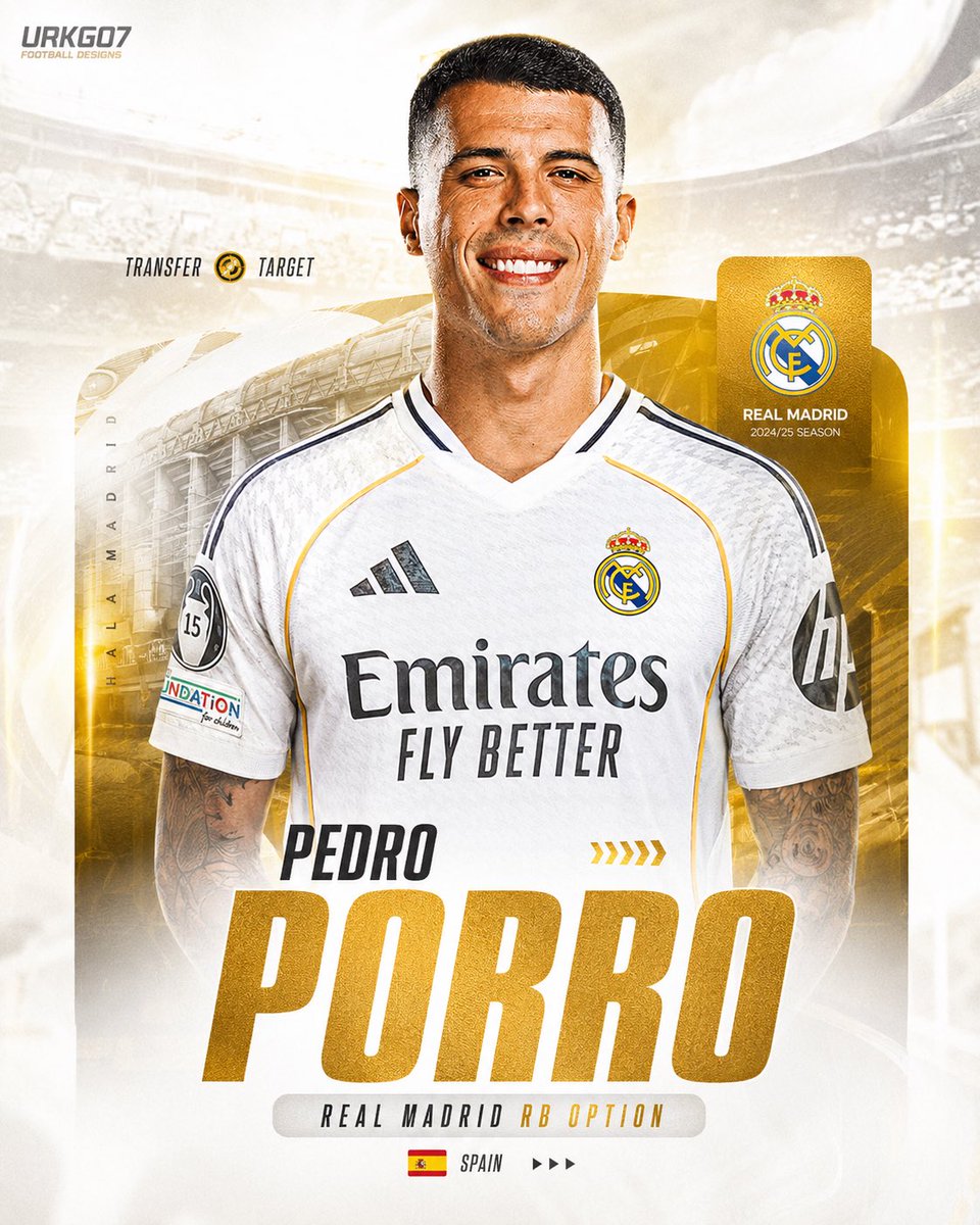 urkg07's tweet photo. 🚨💣 𝐁𝐑𝐄𝐀𝐊𝐈𝐍𝐆: Real Madrid are planning to sign a right-back this summer! ⚪

Three names are reportedly being considered:

🇳🇱 Denzel Dumfries — power, experience, attacking threat
🇪🇸 Pedro Porro — creativity, delivery, Premier League quality
🇪🇸 Iván Fresneda — young, talented, recently scouted

Madrid want more depth and competition at RB, and this could be an important move for next season. 👀

Who would YOU sign as the backup right-back? 🤔