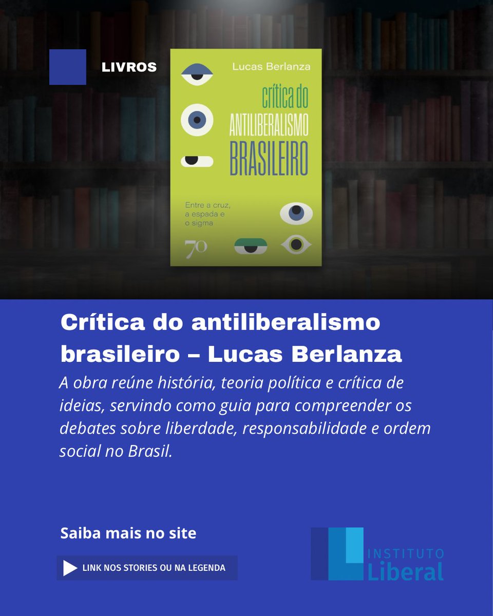 InstLiberal's tweet photo. Crítica do antiliberalismo brasileiro: entre a cruz, a espada e o sigma – Lucas Berlanza https://t.co/ruumGDQUr8 https://t.co/FGwDZHz7lL